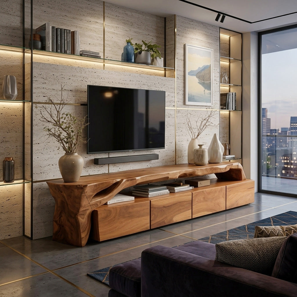 Modern TV Stand With Storage For Living Room
