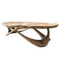 Aurevyn Live Edge Solid Wood Coffee Table