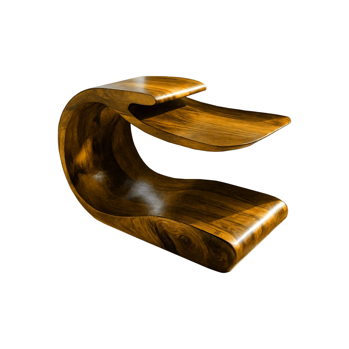 Elvara Handcrafted Solid Wood Side Table